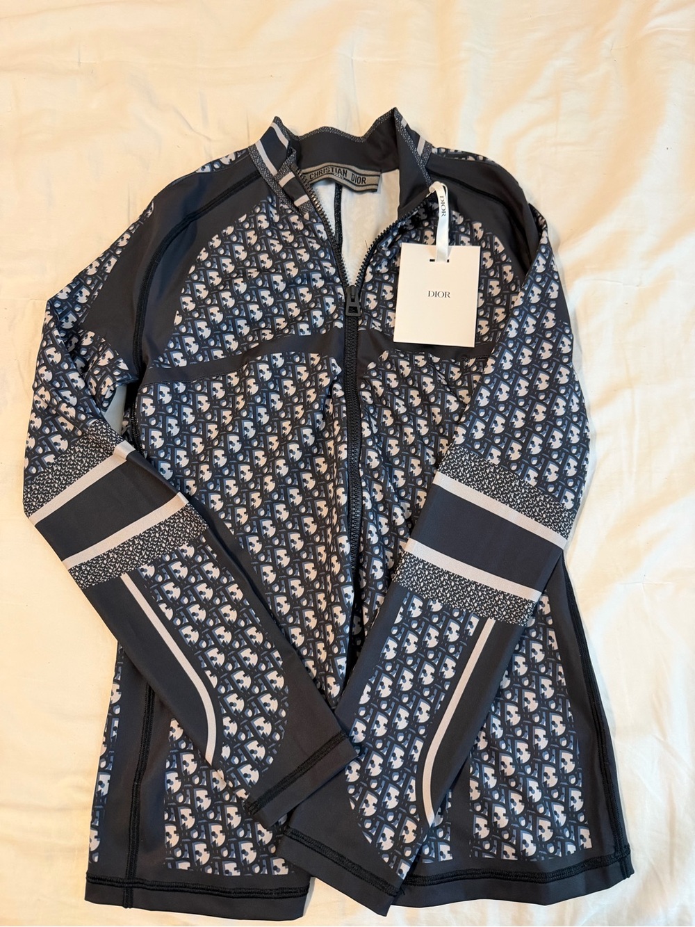 Dior patterned tracksuit zip up top size large